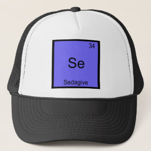 Se - Sedagive Rolig Kemiskt Element Symbol T-shirt Keps