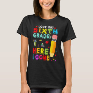 Se sjätte Klass Cute Pencil Lärare Student T Shirt