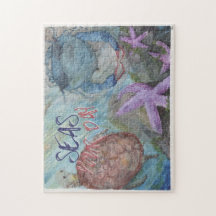 Se Sjölivets vattenfärgspussel på 11 x 14 tum