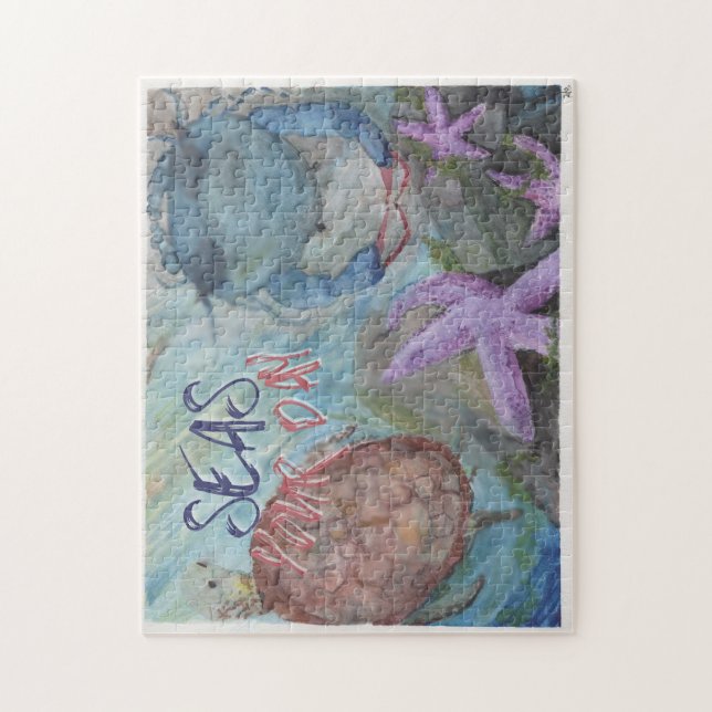 Se Sjölivets vattenfärgspussel på 11 x 14 tum Pussel (Vertikal)