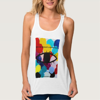 Se skönheten i Tanktopet Alla Linne Med Racerback