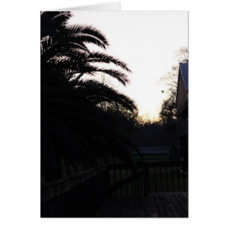 Se solnedgången hälsningskort