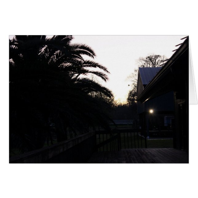 Se solnedgången hälsningskort (Framsidan Horizontal)