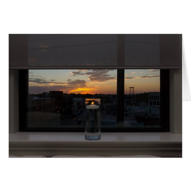 Se solnedgången OBS kort (Framsidan Horizontal)