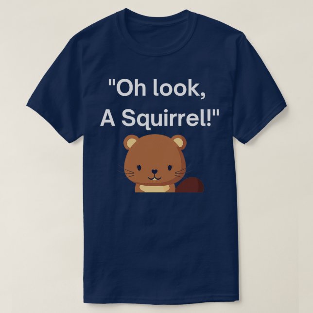 Se söt ADHD-medvetandedesign i ekorren T Shirt (Design framsida)