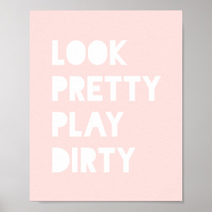 Se Söt Funny Slogan Rosa Poster