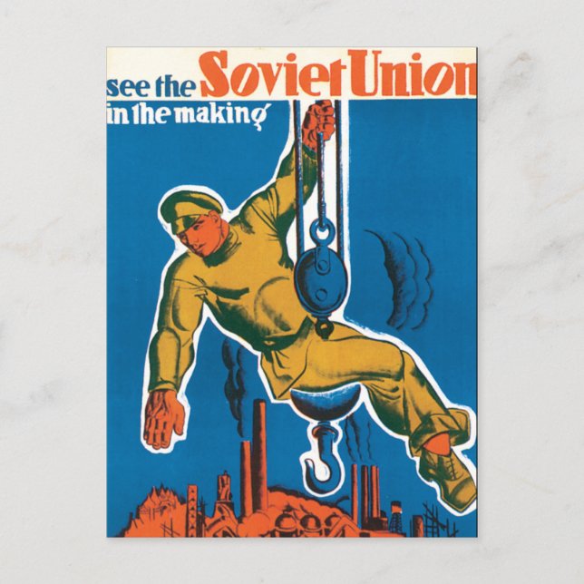 Se Sovjetunionen i Skapar Vykort (Framsida)