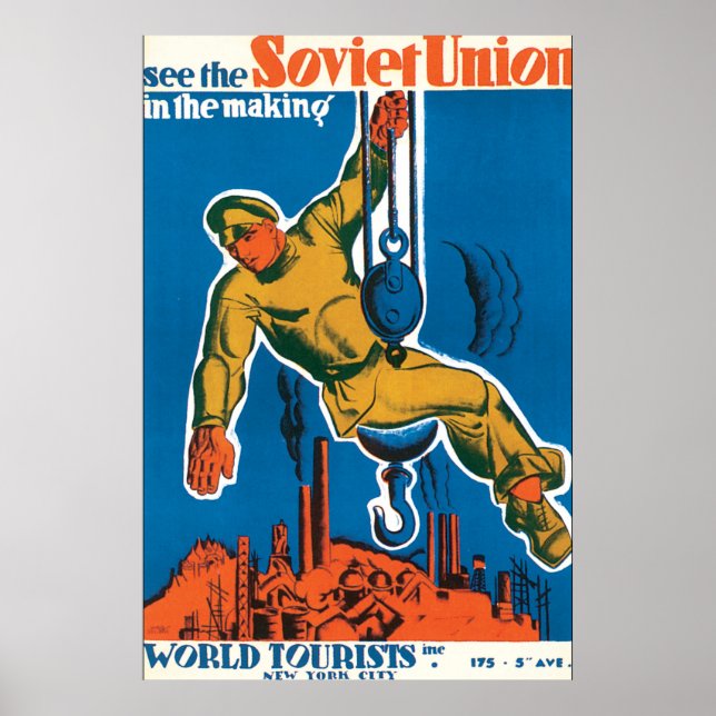 Se Sovjetunionens Vintage resor Poster (Framsidan)