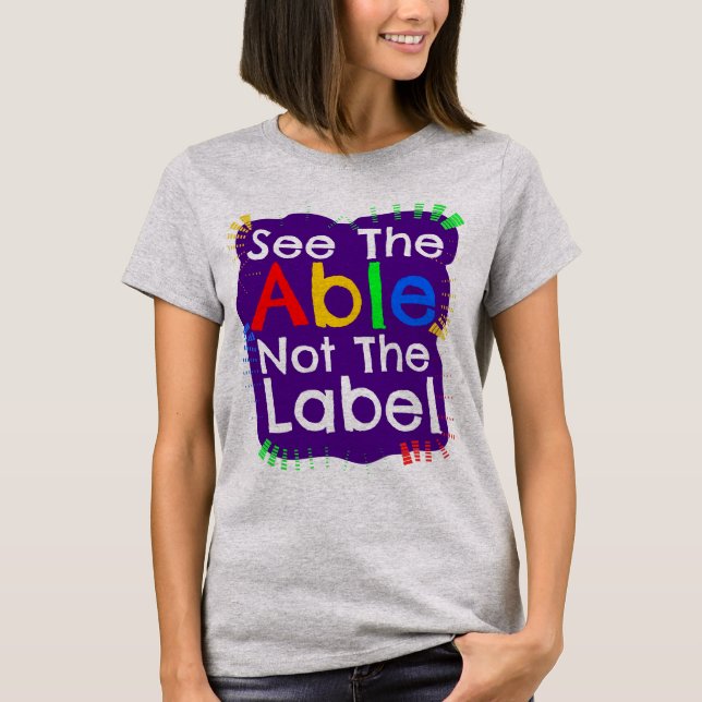 Se tabellen, inte etiketten t shirt (Framsida)