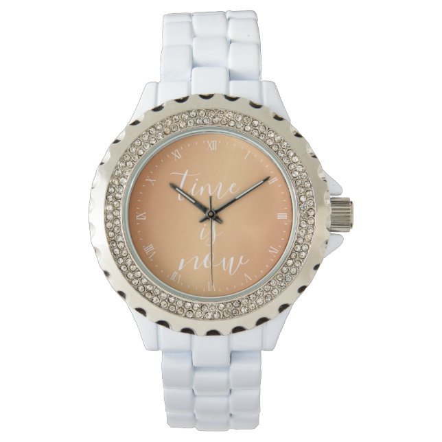 Se - tiden är nu koppar armbandsur (Framsida)