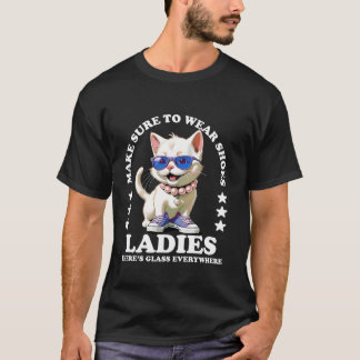 Se till att Bära Shoes Dam Kamala Harris Cat L. T Shirt