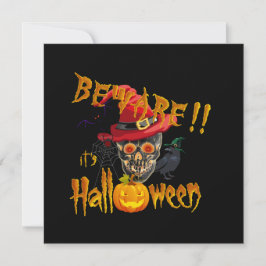 Se till att det är Halloween Creepy & Scary Party Inbjudningar