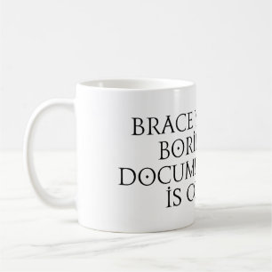 Se till att du får en tråkigt bipacksedel. kaffemugg