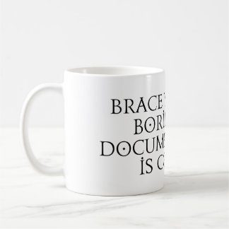 Se till att du får en tråkigt bipacksedel. kaffemugg