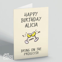 Se till att Prosecco födelsedag
