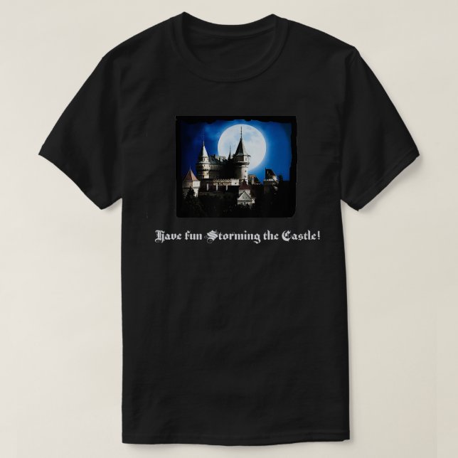 Se till att Roligten stormar Castle Tee (Design framsida)