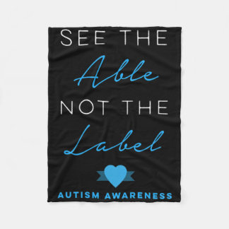 Se Till De Möjligheter Istället För Etiketten Auti Fleecefilt