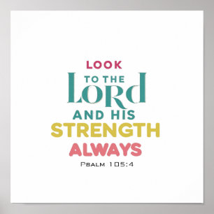 Se Till Herren Och Hans Styrka Psalm 105 4 Poster