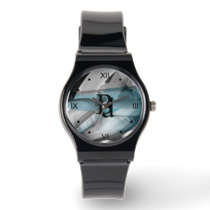 Se Trend Abstrakt Art Blue Ocean Armbandsur