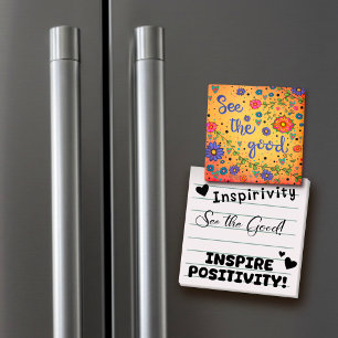 Se Trendiget för Blommigten för Bra-inspiritivitet Magnet