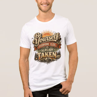 Sé tú mismo en estilo vintage t shirt