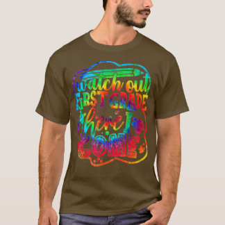 Se upp 1:a Klass Tie Dye Back to school Hej 1 T Shirt