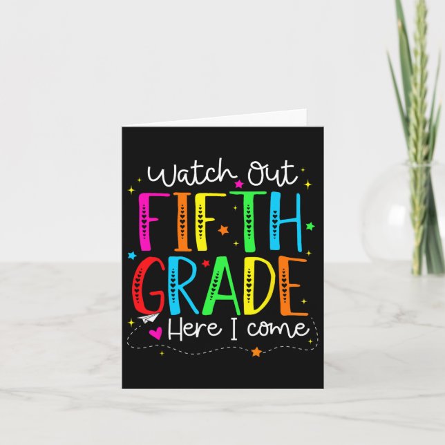 Se upp femte Klass här i Kom Back to school B Kort (Framsida)