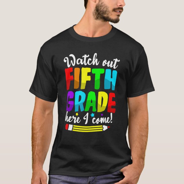 Se upp femte Klass här i Kom första dagen T Shirt (Framsida)