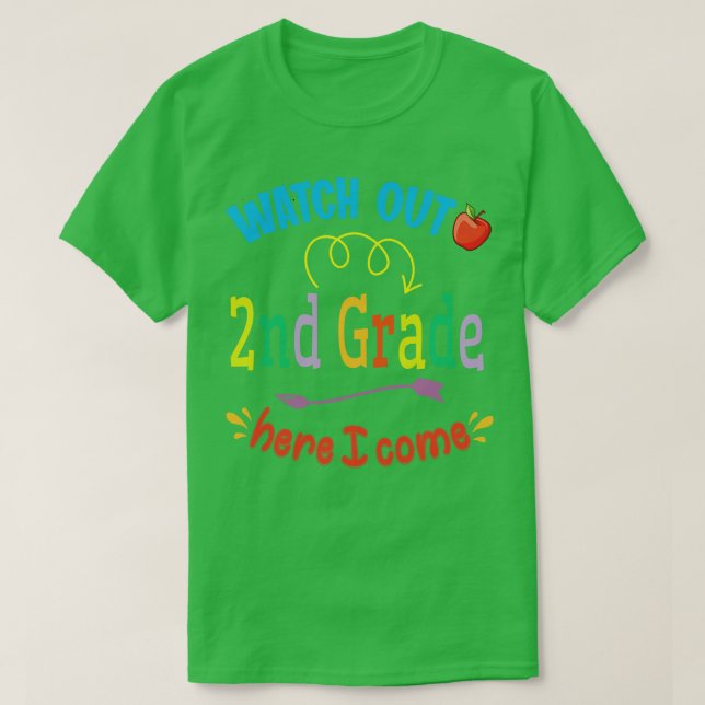 Se upp för andra Klass här i Kom Student tillbaka  T Shirt (Design framsida)