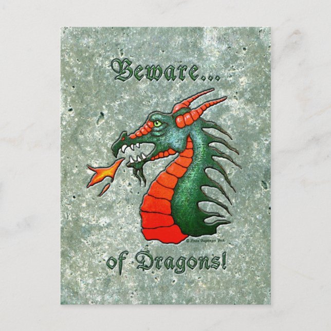 Se upp för Dragons Stone-synbakgrunden Vykort (Framsida)