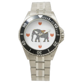 Se upp för elefanten Thai stil. Armbandsur