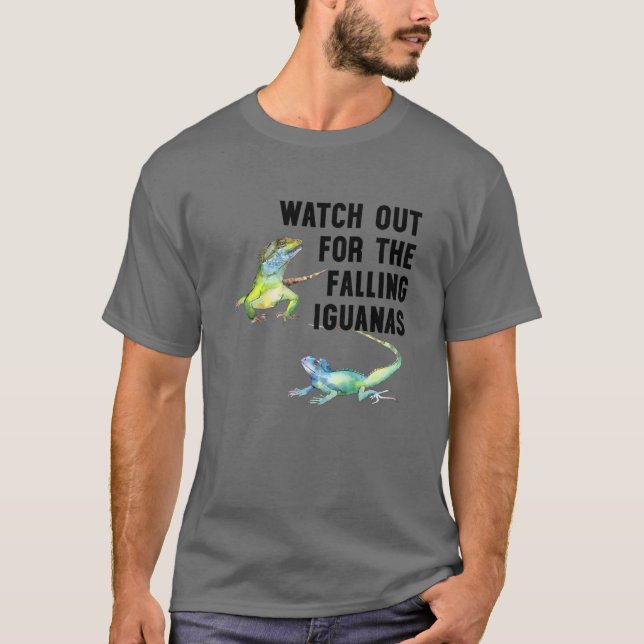 Se upp för fallande Iguanas... T Shirt (Framsida)