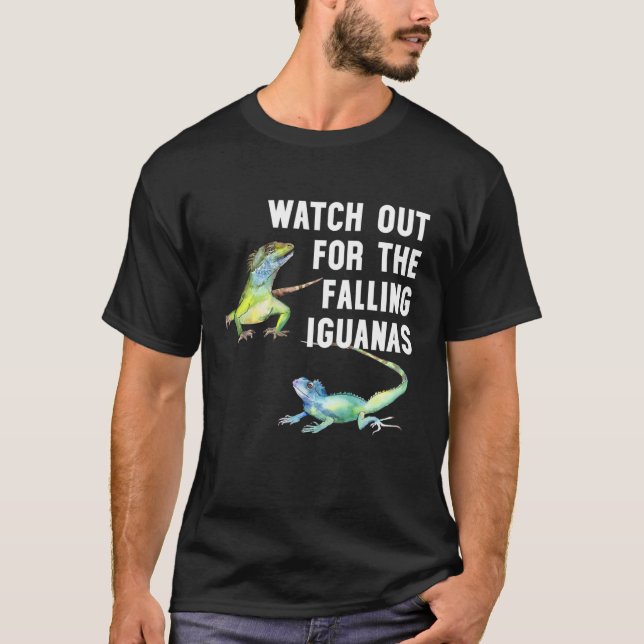 Se upp för fallande Iguanas... T Shirt (Framsida)