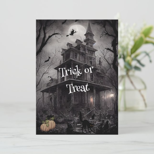 Se upp för inbjudan till Witches Halloween fest (Stående Fram)