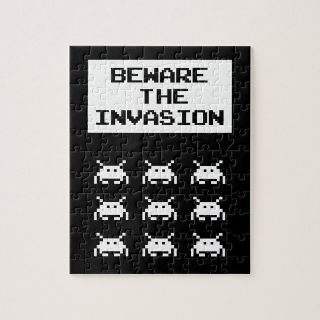 Se upp för invasionen, geek-design pussel (Vertikal)
