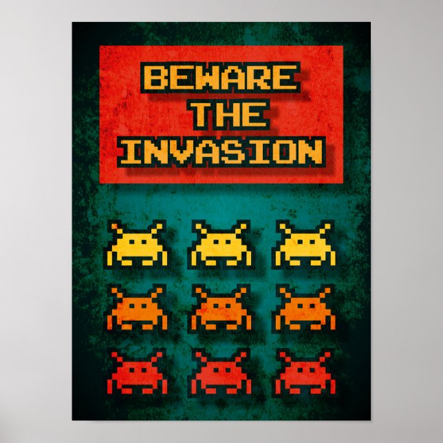 Se upp för invasionen poster (Framsidan)