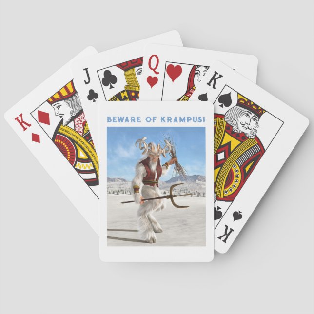 Se upp för Krampus! Casinokort (Baksidan)
