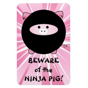 Se upp för Ninja Gris på Rosan Magnet
