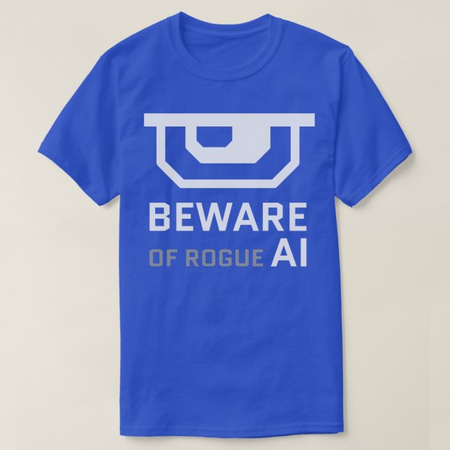 Se upp för oseriös artificiell intelligens t shirt (Design framsida)