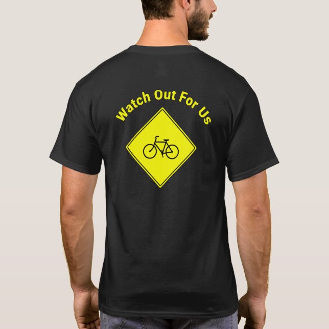 Se upp för oss cyklist t shirt (Baksida)