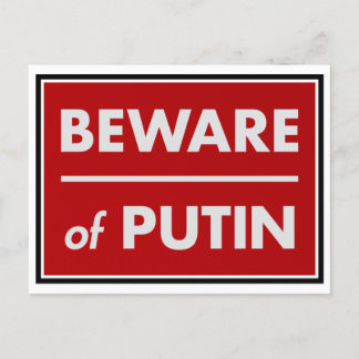 Se upp för Putin Vykort
