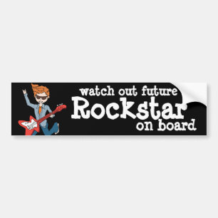 Se upp för Rockstar på kollisionsdekalen Bildekal