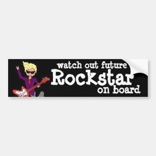 Se upp för Rockstar på kollisionsdekalen Bildekal