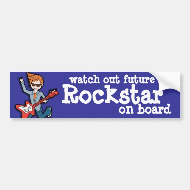 Se upp för Rockstar på kollisionsdekalen Bildekal (Framsidan)