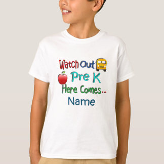 Se upp före K här kommer Personligen Namn T Shirt