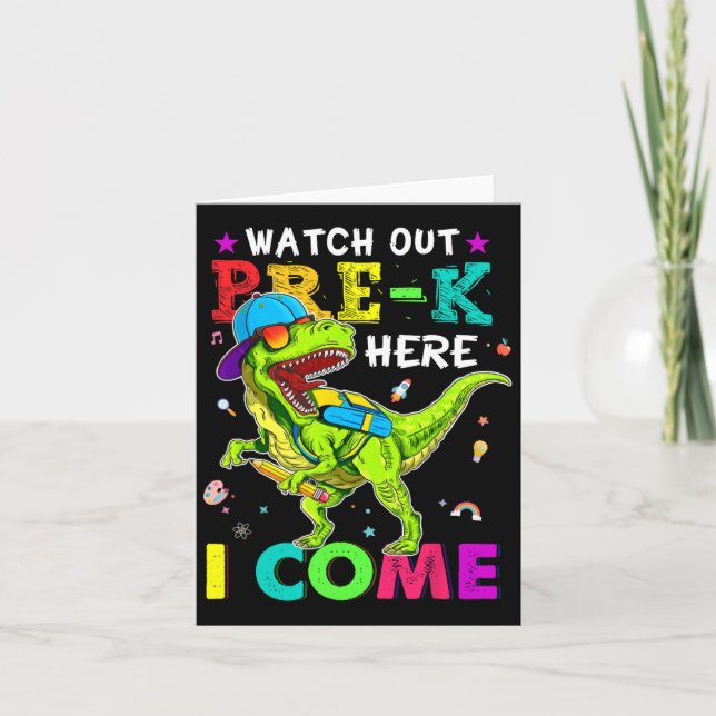 Se upp förK här, Kom Dinosaurs byte till Scho Kort (Framsida)