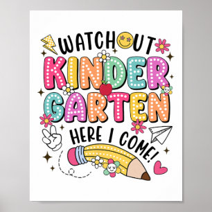 Se upp förskola här kommer jag första dagen tillba poster