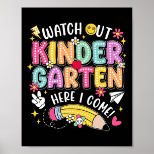 Se upp förskola här kommer jag tillbaka till skola poster