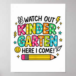 Se upp förskola här kommer jag tillbaka till skola poster