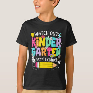 Se upp förskola här kommer tillbaka till skolan t shirt